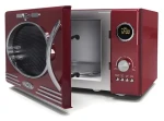 Melissa Mikrovlnná trouba s grilem metalická červená / 800 W / 23 l / 12 programů / 5 úrovní výkonu / 60min časovač (16330129)
