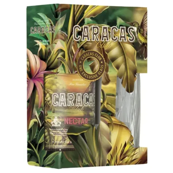Caracas Club RON Nectar 40% 0,7 Dárkové balení se skleničkou (8436599480572)