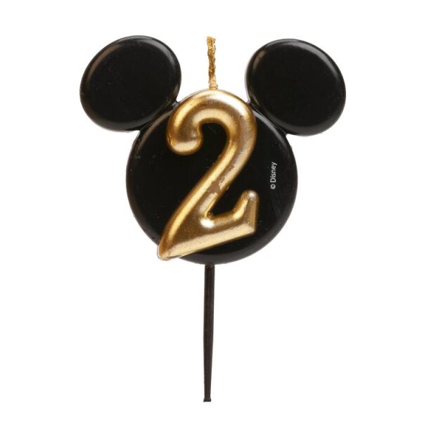 Dortisimo Dekora svíčka Mickey černo-zlatá číslo 2