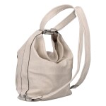 Dámská praktická koženková kabelka/batoh Milie, béžová