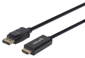 Manhattan DisplayPort - HDMI černá / Kabel / 1 m / 1080p / 60 Hz (152662)