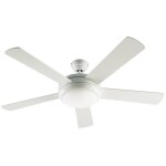 CasaFan CLASSIC ROYAL 180 BA Lack weiß/lichtgrau stropní ventilátor, 66 W, (Ø x v) 180 cm x 305 mm, hnědá (matná), 51802