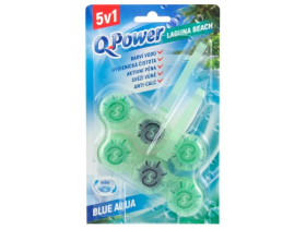 Q-Power Tuhý WC závěs Blue Aqua Laguna Beach 2 x 40g