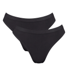 SLOGGI GO SENSE – Tanga High Leg (2 ks) – ultra‑měkké a neviditelné Sloggi BLACK M