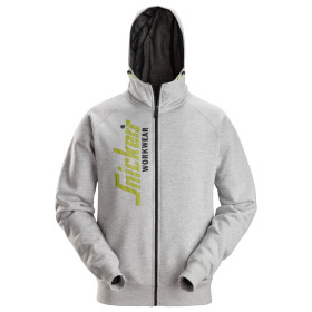 Mikina na zip Snickers Workwear šedá velikost 2XL (28462800008-B)