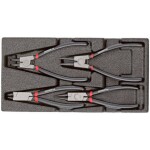 KNIPEX - Kleště precizní, na pojistné kroužky Ø 12-25mm - vnitřní, zahnuté - 130mm, velké opěrné plochy na hrotech (4821J11)