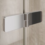 Mereo Sprchový kout, Novea, obdélník, zalamovací, 90x100 cm, chrom ALU, sklo Čiré CK12833ZVR