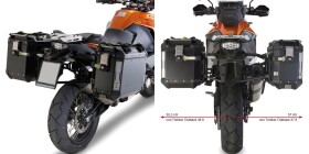 Pl7705Cam trubkový nosič Ktm 1050 A./1290 Super Adv. pro hliníkové boční kufry Trekker Outback