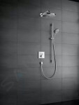 HANSGROHE - Shower Select Termostatická baterie pod omítku pro 2 spotřebiče, kartáčovaný černý chrom 15763340