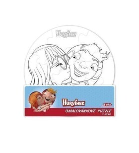 Hurvínek - omalovánkové puzzle 9 dílků/kruh