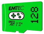 EMTEC MicroSD Gaming Card 128GB SDXC CL.10 / UHS1 U3 V30 A1 / čtení: 100MBs / zápis: 50MBs (ECMSDM128GXCU3G)