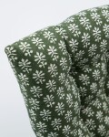House Doctor Prošívaný podsedák Bloss Green 40 x 40 cm, zelená barva, textil