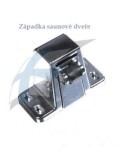 Západka na saunové dveře, chrom
