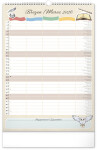 Nástěnný kalendář 2026 NOTIQUE - Rodinný plánovací Harry Potter, 33 x 46 cm