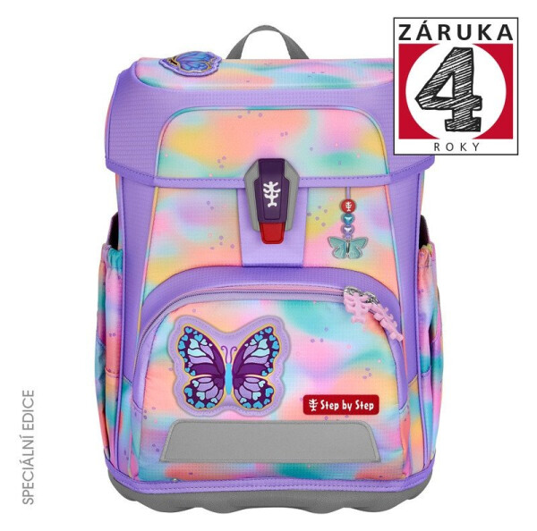 Školní aktovka CLOUD FLASH, Butterfly Luna 5 dílný set, AGR certifikát