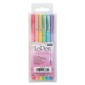 Popisovače Marvy 4800-6P LePen Flex Pastel