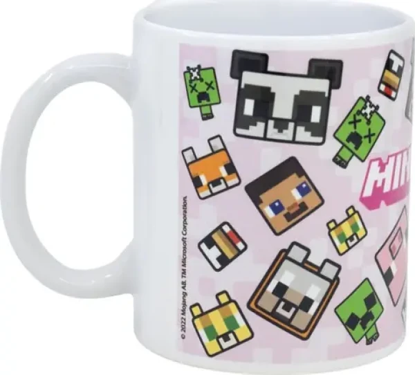 STOR Hrneček keramický 325ml Minecraft růžový (99134)