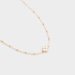 Choker náhrdelník se čtyřlístkem Ailith, Zlatá 36 cm + 5 cm (prodloužení)