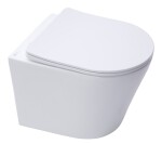 Wc závěsné SAT Infinitio včetně prkénka softclose, zadní odpad SATINF010RREXP SATINF010RREXP