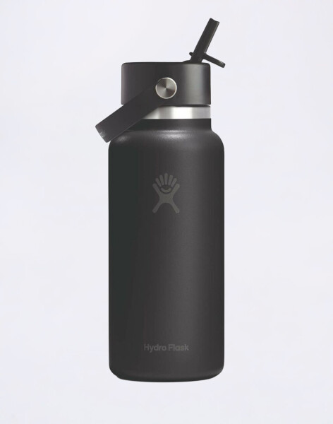 Hydro Flask Wide Mouth with Flex Straw Cap (946 ml) Black