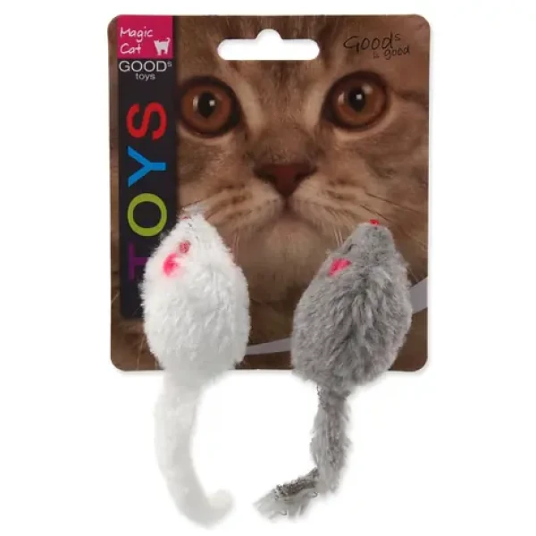 Magic Cat Hračka - myšky chrastící s catnip 11cm 2ks (453-30029)