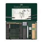 Faber-Castell Faber-Castell, 112974, Pitt Monochrome, sada uměleckých výtvarných potřeb, 26 ks