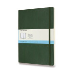 Zápisník Moleskine - měkké desky, XL, tečkovaný - tm. zelený