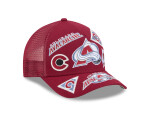 New Era Pánská kšiltovka Colorado Avalanche NHL 9FORTY M-Crown A-Frame Trucker All Over vínová