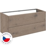 CERANO - Koupelnová skříňka pod umyvadlo Adele - TIP-ON otevírání - dub Cannolo Cremona - 120x60x44,8 CER-069095