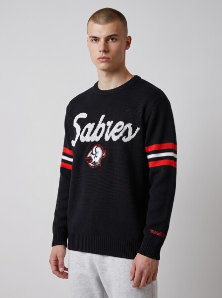 Mitchell & Ness Pánská mikina Buffalo Sabres NHL Head Coach Sweater Velikost: XL
