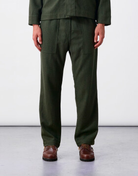 Service Works Flannel Chef Pants Forest L
