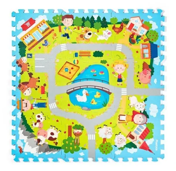 Pěnové puzzle Vesnice