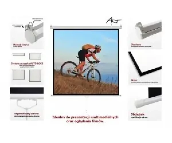 84" Roletové plátno MS-84 / Promítací plátno / poloautomatické / 4:3 / 170x127 cm (ER M84 4:3)