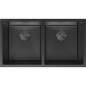 MEXEN - Binox ocelový dřez 2-bowl 800 x 450 mm, černá 6421802000-70