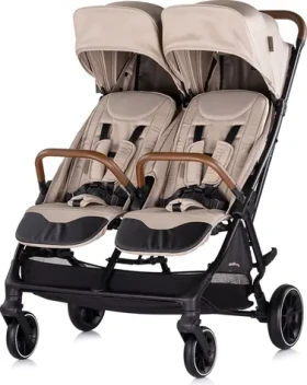 CHIPOLINO Kočárek pro dvojčata sportovní Twinity Tiramisu (KBTT02502TR)