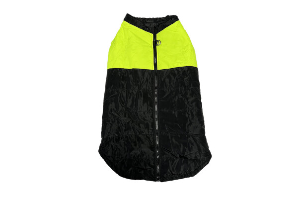 Rainy obleček pro psa na zip Barva: Černo-žlutá, Délka zad (cm): 69, Obvod hrudníku: 88 - 94 cm