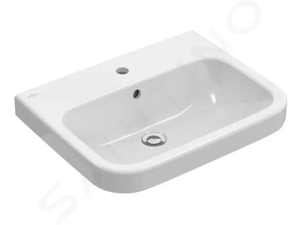 VILLEROY & BOCH - Architectura Umyvadlo 600x470 mm, s přepadem, otvor pro baterii, alpská bílá 41886G01