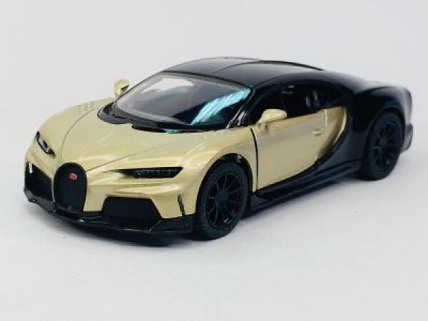 Bugatti Chiron Supersport zlatá met. - 1/38 Kinsmart otev.+ Pull Back