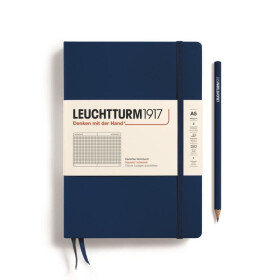 Leuchtturm1917 Zápisník Navy Medium A5 čtverečkovaný