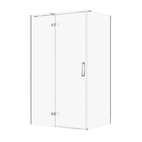 CERSANIT - Sprchový kout JOTA s panty, chrom, 120x90x195, levý, čiré sklo S160-026