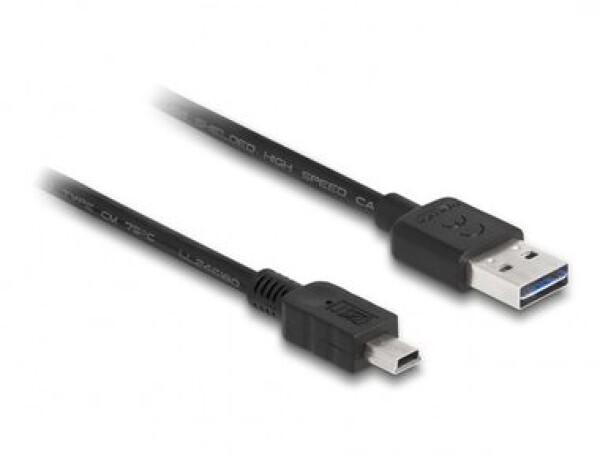 Delock Kabel EASY-USB 2.0 Typ-A samec USB 2.0 Typ Mini-B samec 5 m černý (83365)