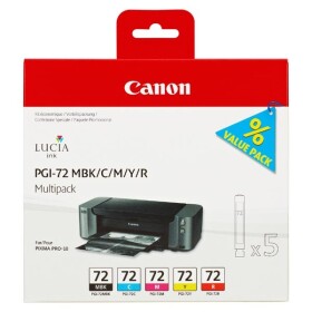 Canon PGI-72 MBK/C/M/Y/R, multipack (6402B009) - originální kazety
