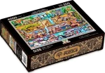 WOODEN CITY Dřevěné puzzle Úžasné království zvířat