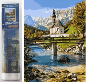 NORIMPEX Diamantové malování Kostel v Ramsau