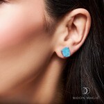 Emporial stříbrné náušnice GU-DR1622122E-SILVER-AQUAMARINE