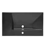 Nábytkové umyvadlo SAT B-Way 81x46 cm černá matná otvor pro baterii uprostřed SATBWA8046BKM SATBWA8046BKM