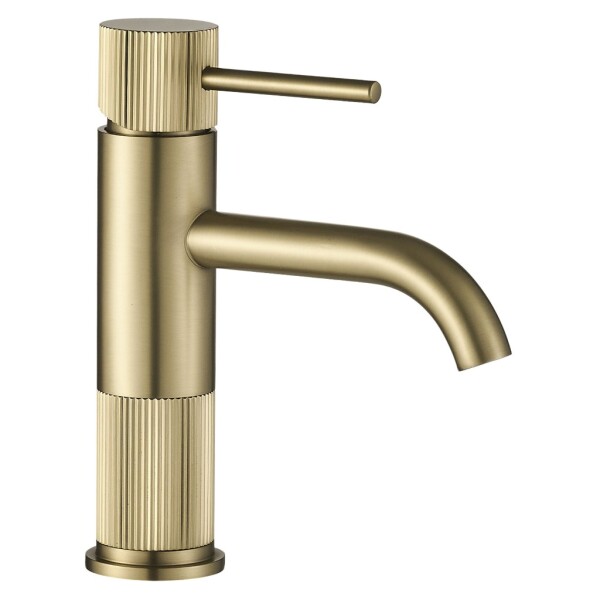REA - Umyvadlová baterie Lungo Stripe Brush Gold Low REA-B8050