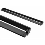 Mereo Polička k WALK IN do prostoru, 120 cm, černý ALU CK10621PBD