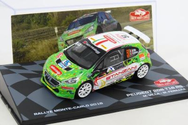 Peugeot 208 T16 RS Villa Rally 2016 Altaya deagostini 1:43 F097 NEW08