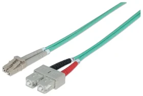 Intellinet modrá / Optický kabel LC/SC / Multimode OM3 / 1 m / LSZH plášť (750912)